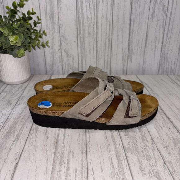 Womens Size 37 US 6-6.5 Naot Carly Two Strap Sandals EUC - Picture 1 of 6